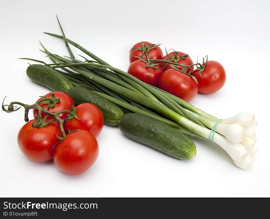 Fresh vegetables isolated