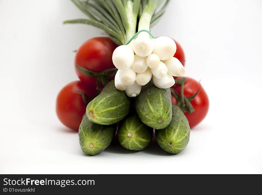 Fresh vegetables isolated