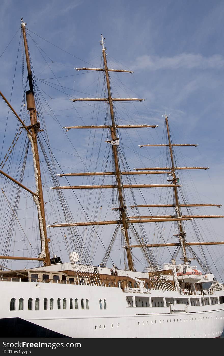 Sailing Boat In Harbor