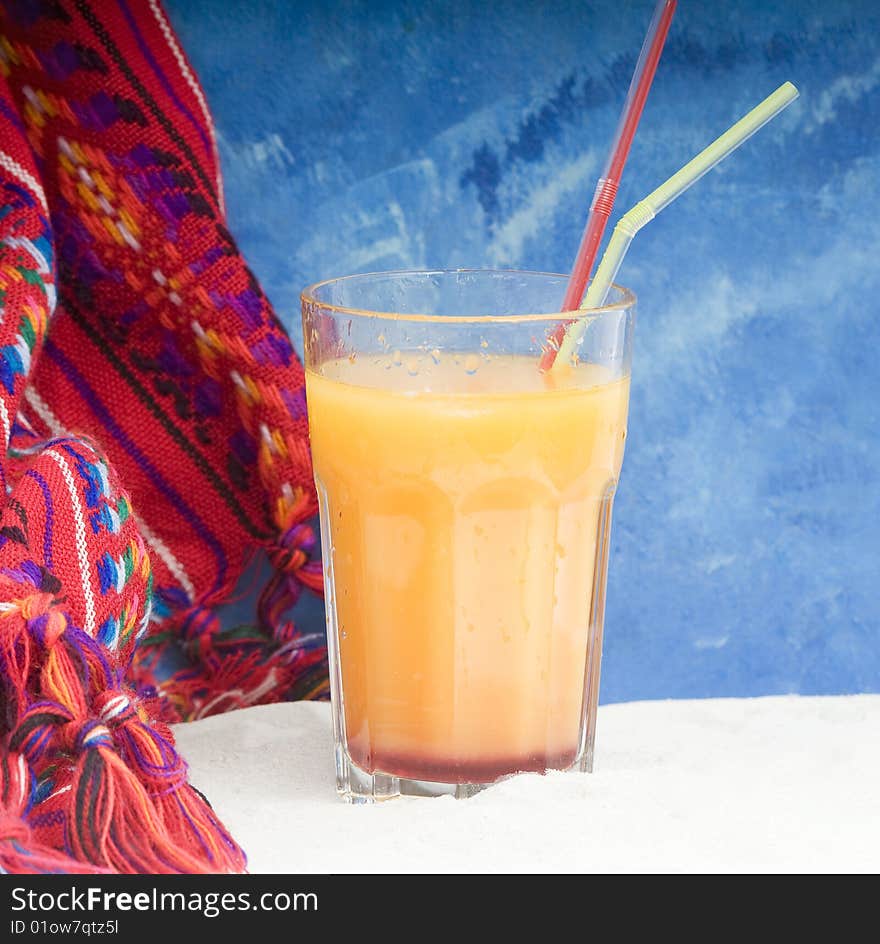 Tequila sunrise cocktail