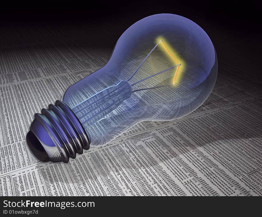 3d concept illustrations of the bulb. 3d concept illustrations of the bulb