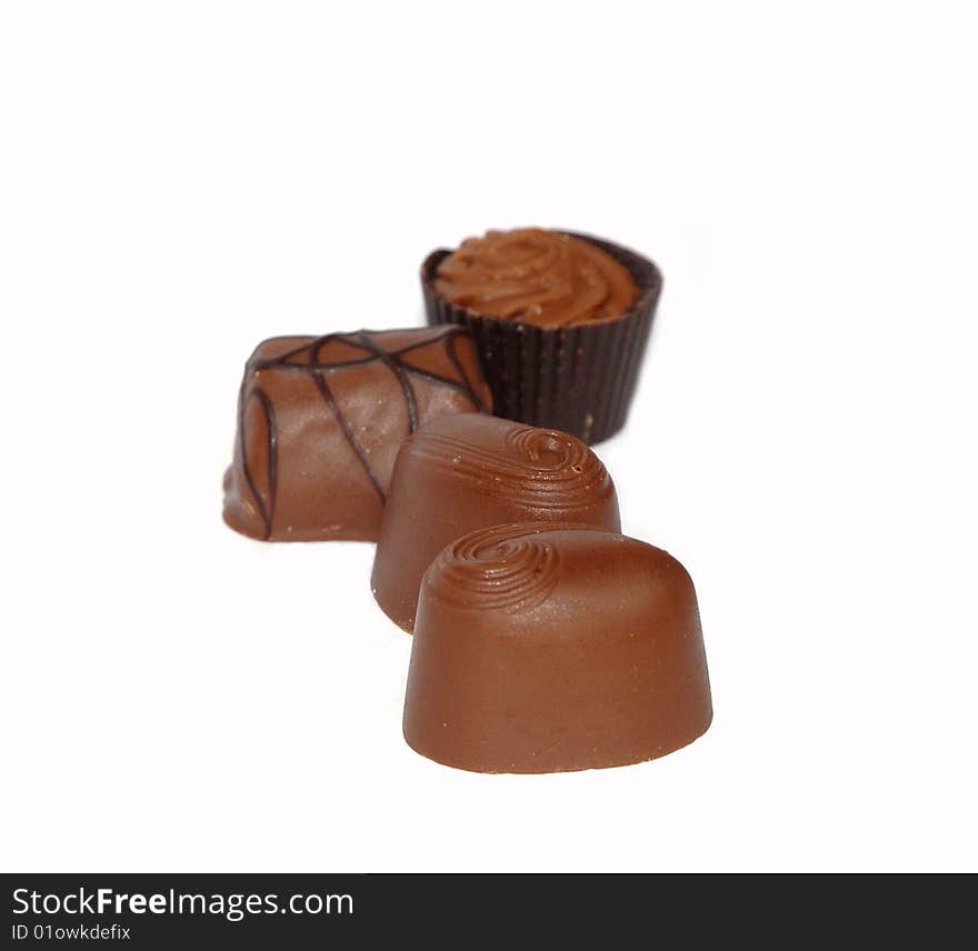 Isolated Chocolates