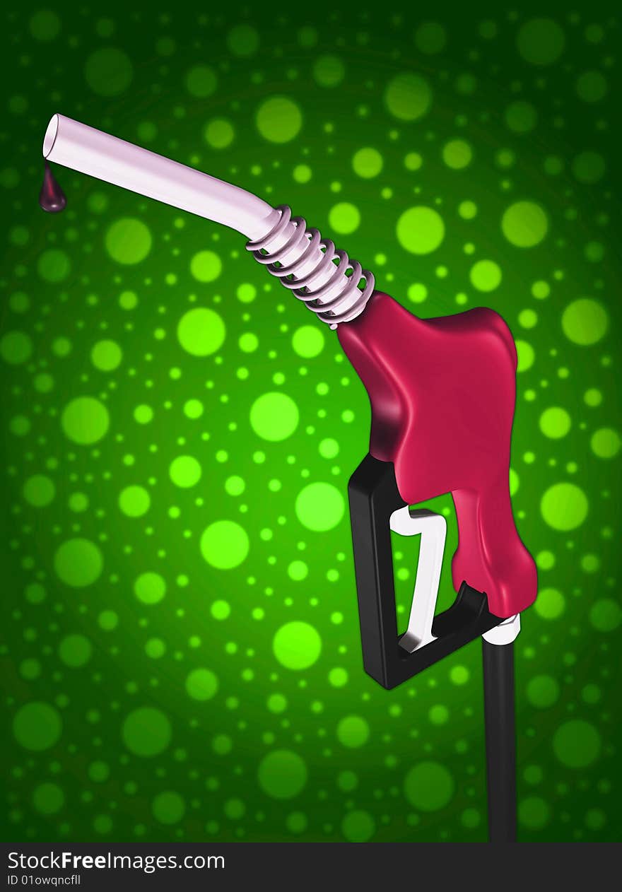 3d concept illustrations gas nozzle. 3d concept illustrations gas nozzle