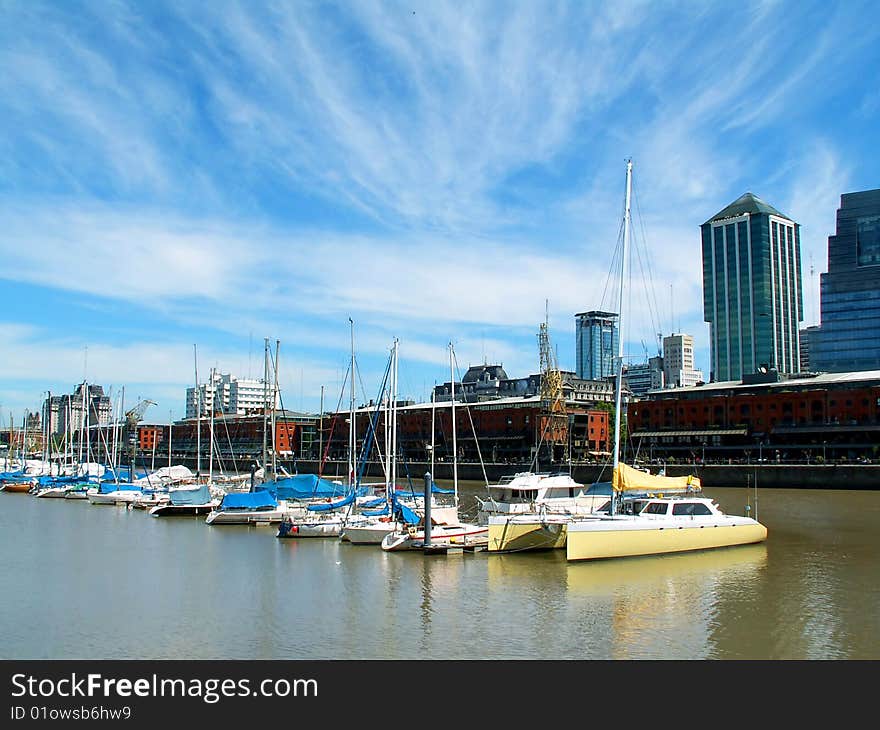 Puerto Madero modern district in Buenos Aires