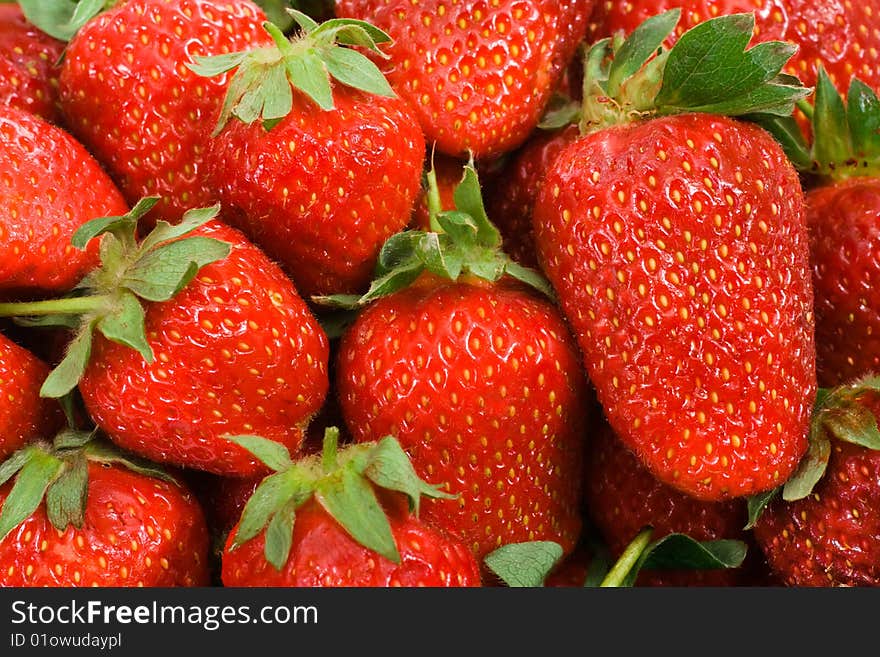 Closeup Of Strawberries