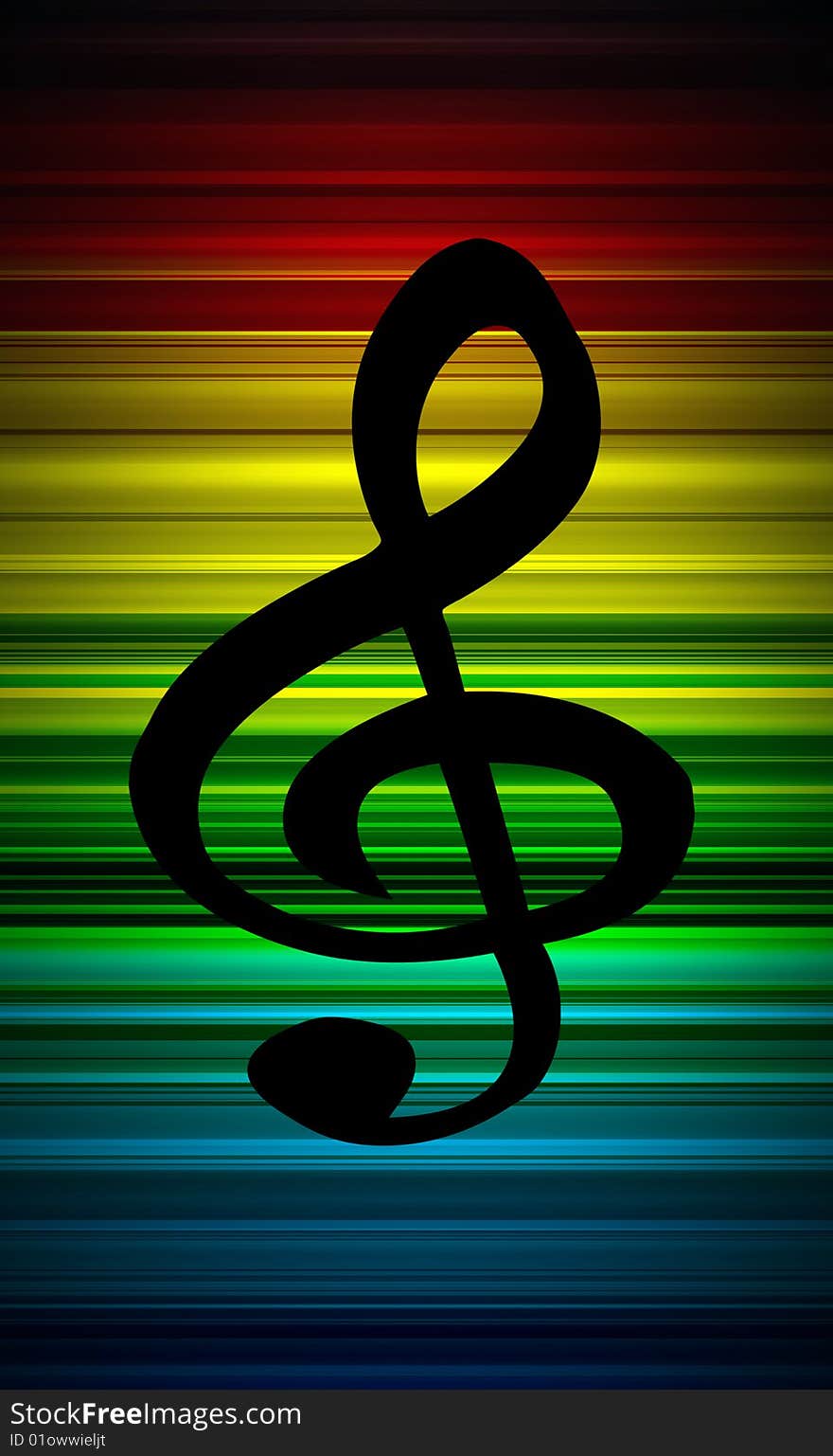 A image of a Treble clef background.