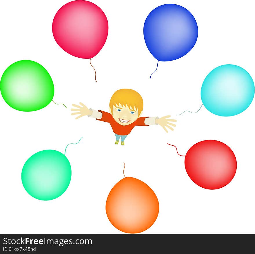 Boy With Balloons