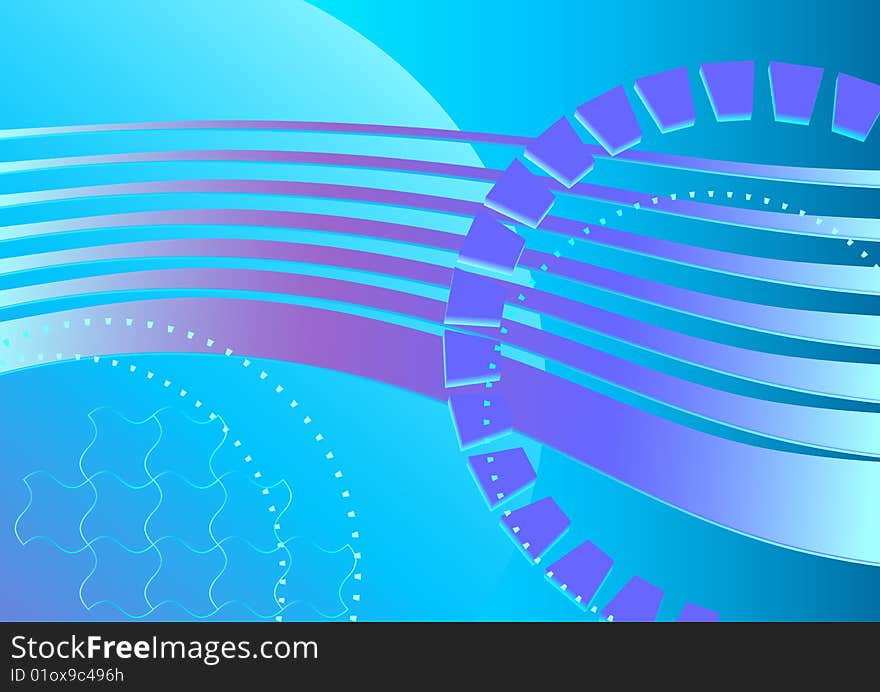 Abstract blue background. Vector illustration