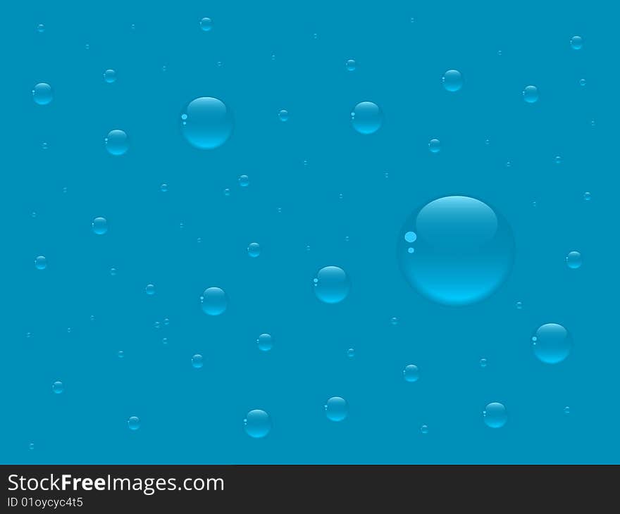 Light illustration of water bubbles. Light illustration of water bubbles