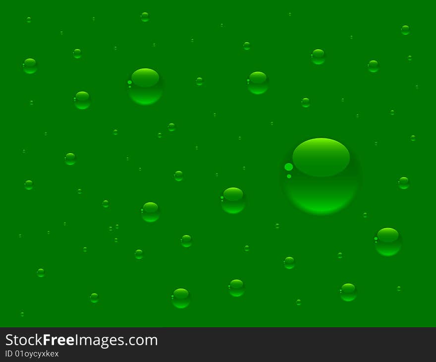 Light illustration of water bubbles. Light illustration of water bubbles