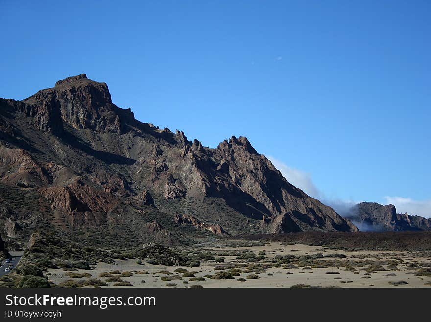 Volcanic landscape on Teide