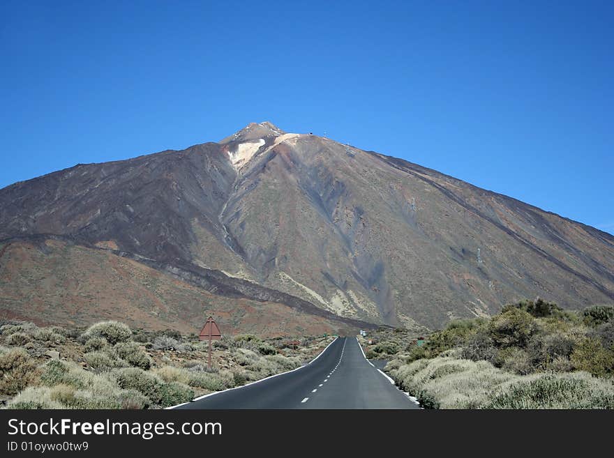 The Road Around Teide Volcano