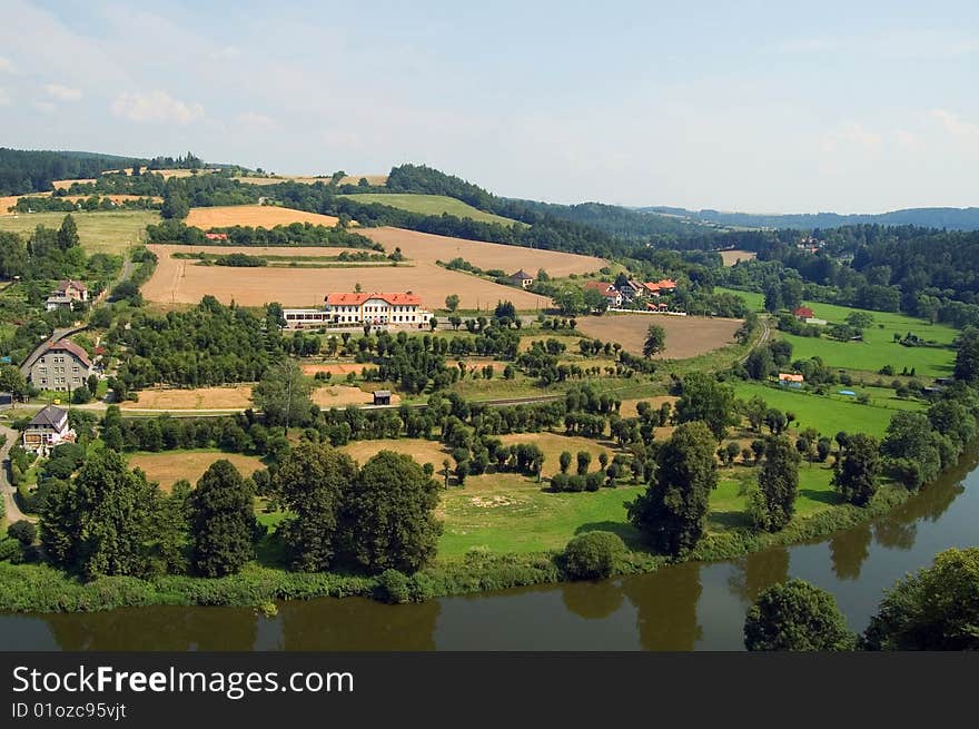 Landscape near of Prague