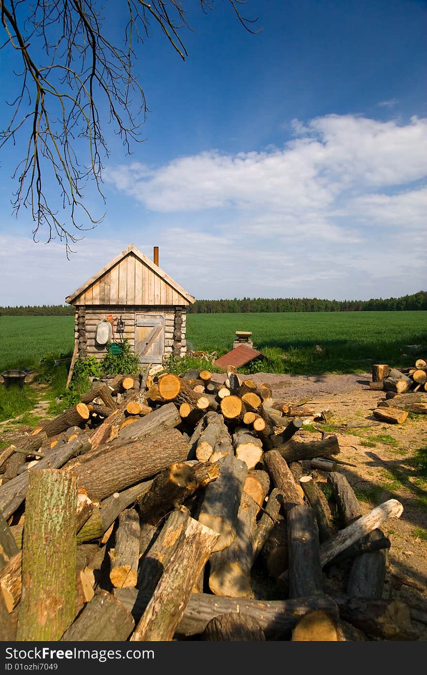 Idyllic firewood