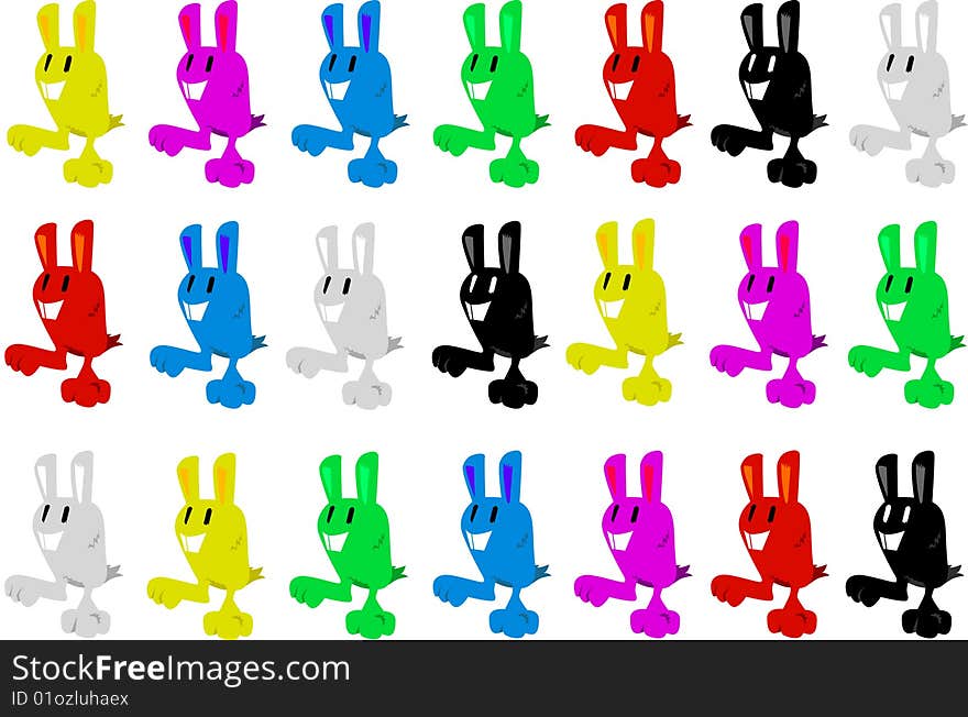 Easter Bunnies wallpaper - my idea.