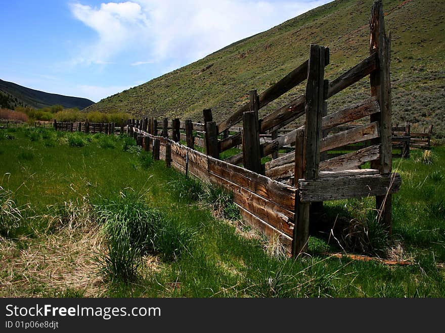 Loading chute on Quigley Creek Road