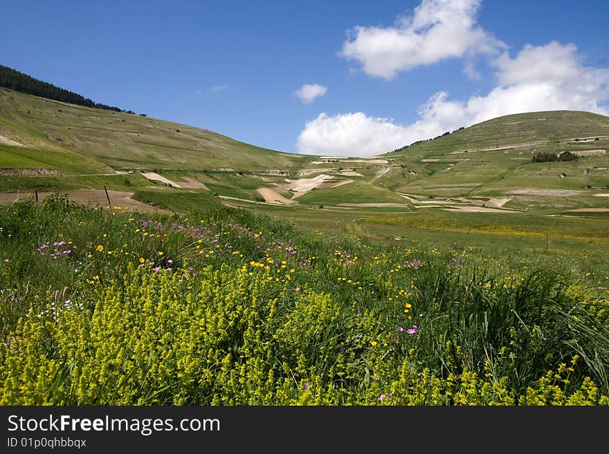 This is a mountain landscape in Italy