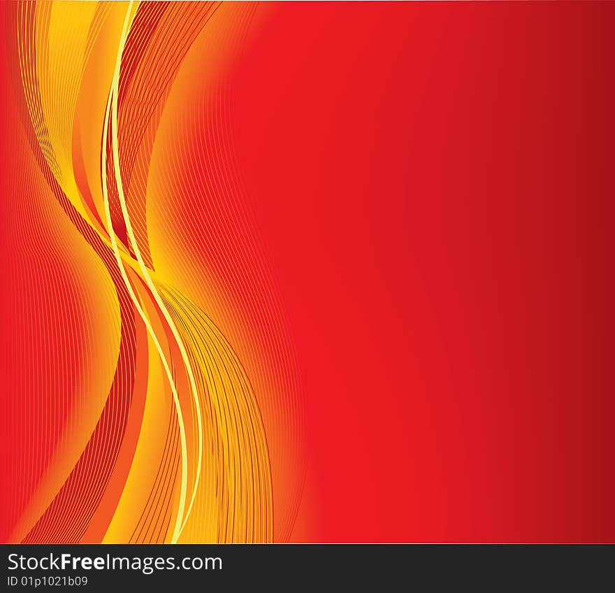 Abstract Vector Red Background