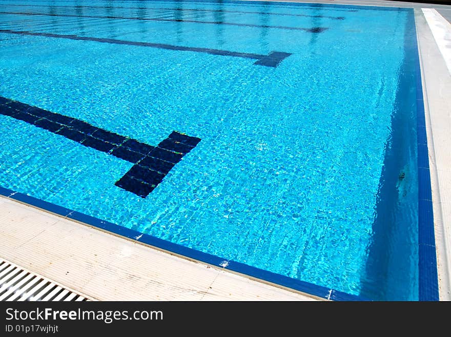 Big swimming pool in the open air