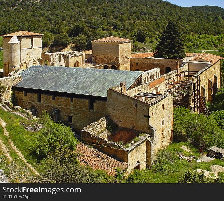 The monastery of San Pedro de Arlanza in Burgos