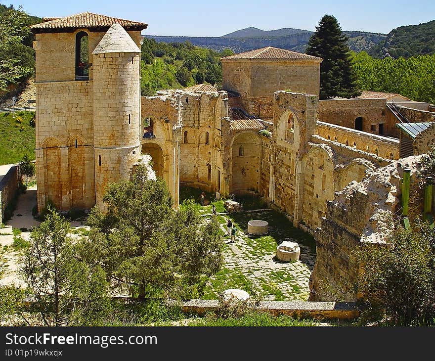 The monastery of San Pedro de Arlanza in Burgos