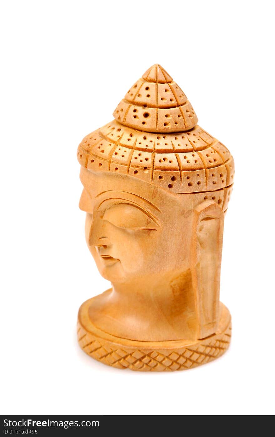 Wooden Buddha Face