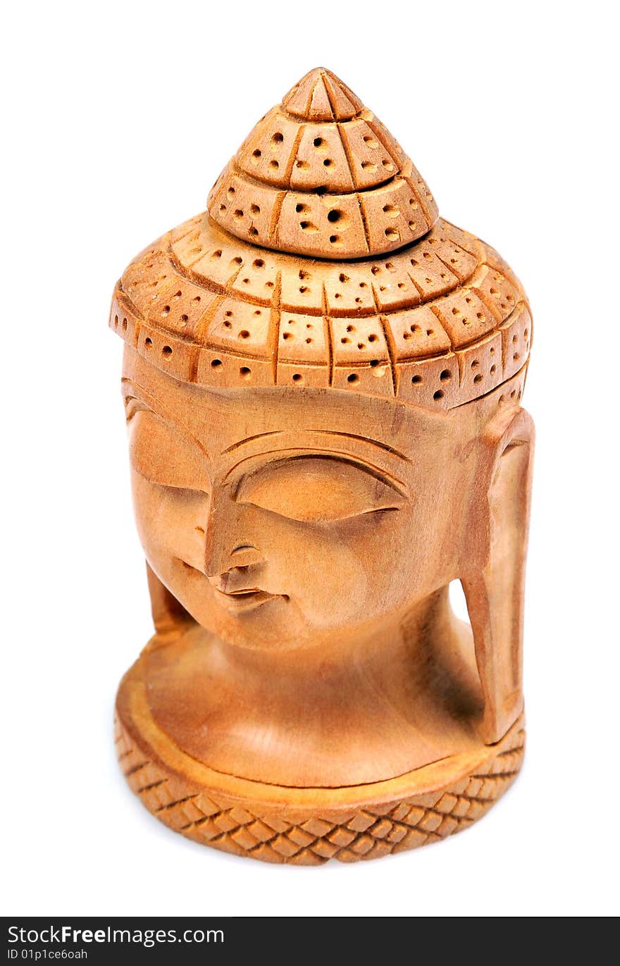 Wooden Buddha Face