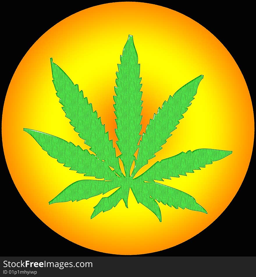 Marijuana drug flower cannabis green