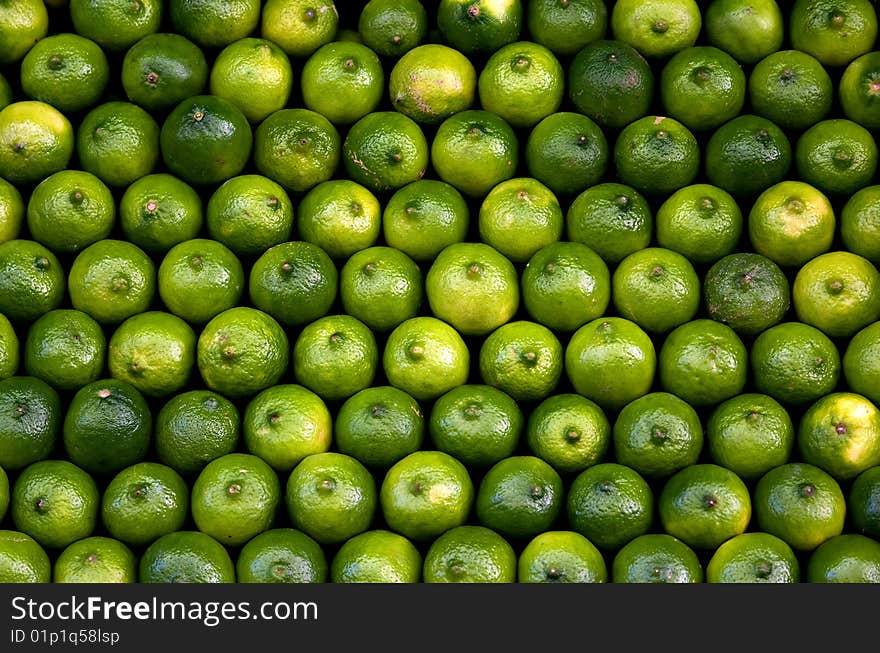 Full Shot of Whole Limes