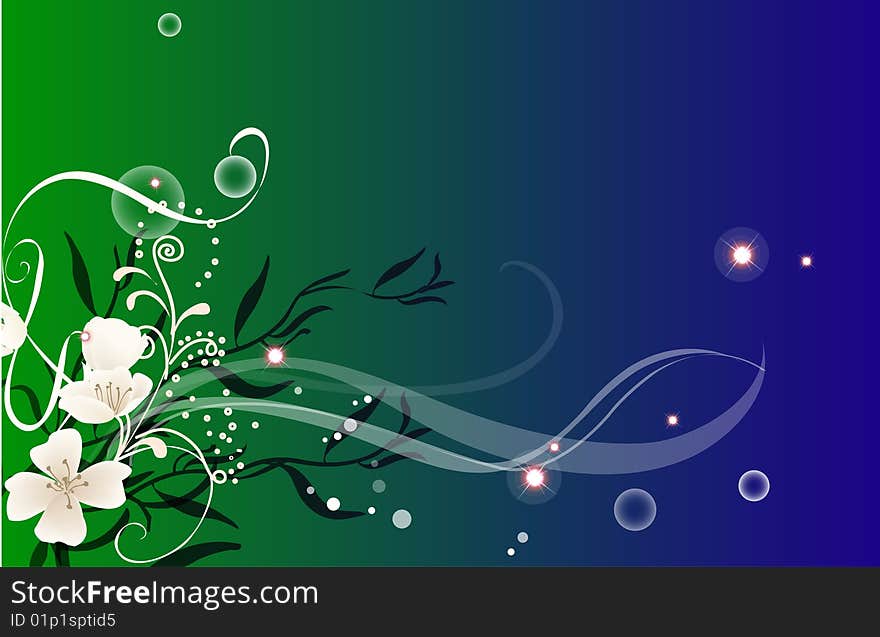 Flower background , element for design, vector illustration