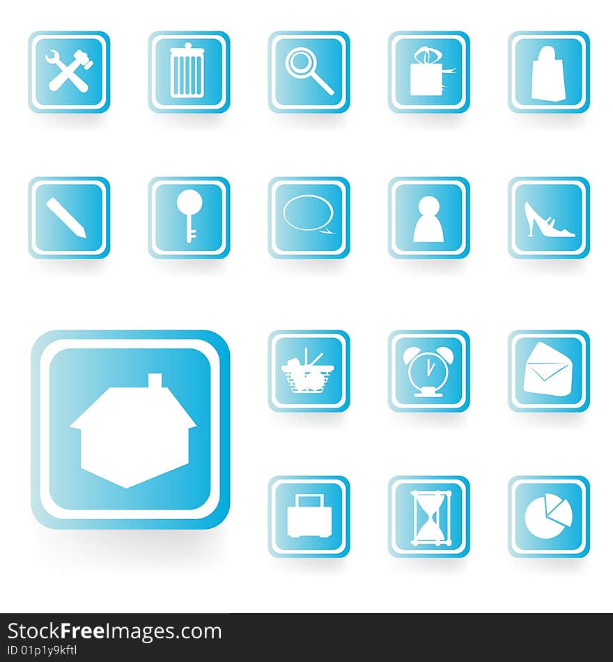 Web icons for website usage, web graphics and others