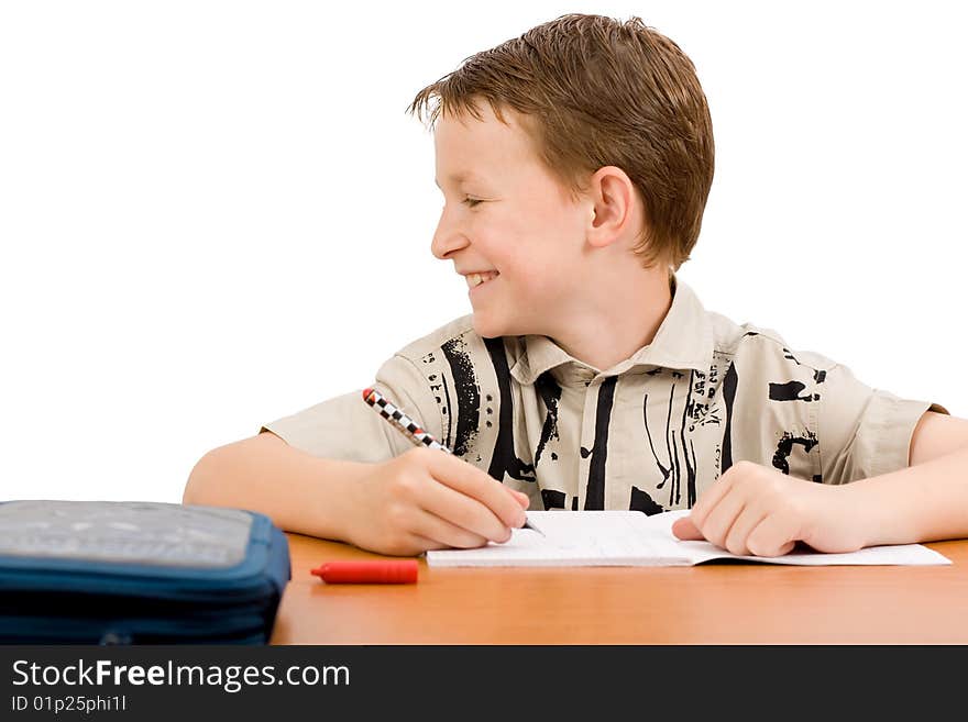 Smiling School Boy