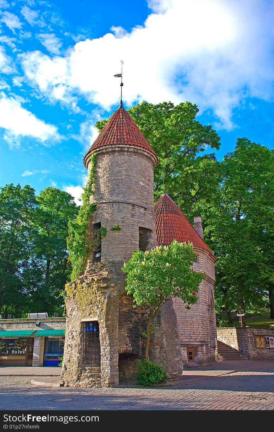 Summer fortress in Tallin. stone