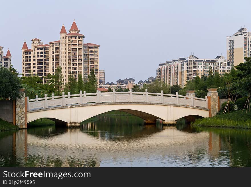 Modern residence with chinese style. Modern residence with chinese style