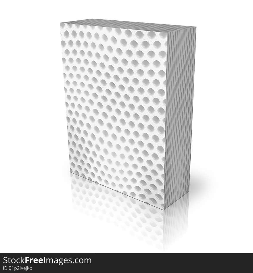 Blank white snake fur box template