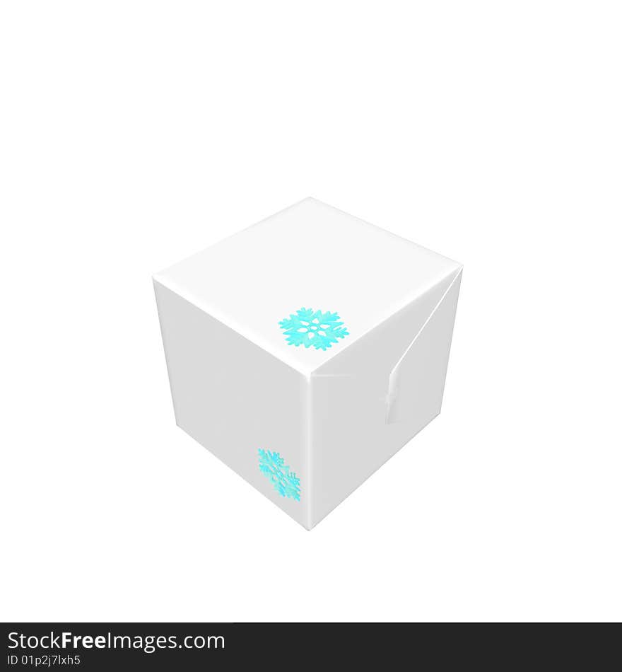 Christmas presents and gifts box isolated on a white background