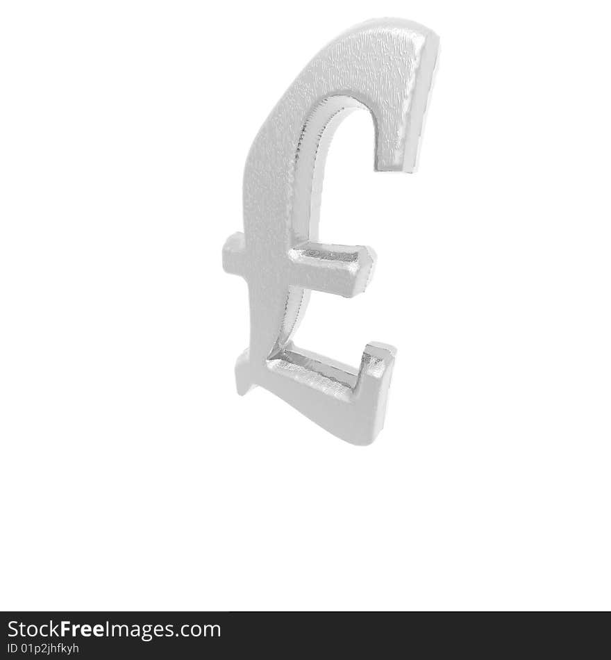 Currency sign isolated on a white