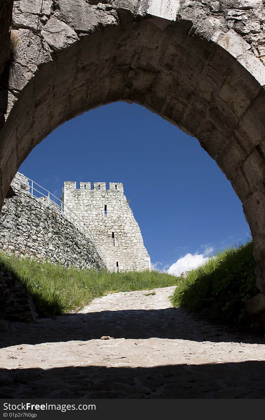 Castle in central Europe, Slovakia. Castle in central Europe, Slovakia