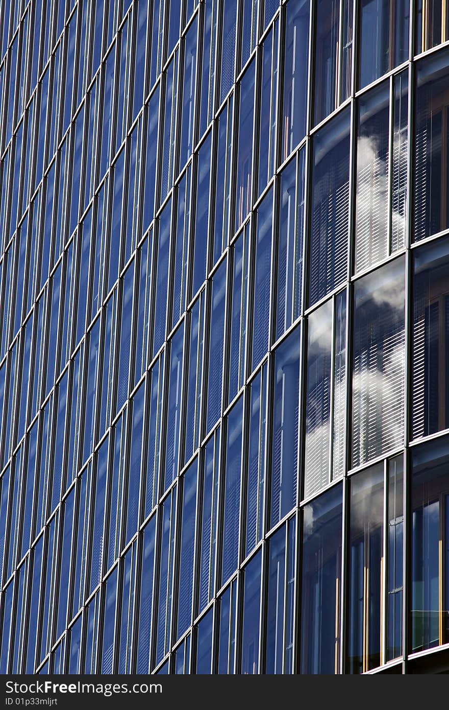 The new building of LBBW with its elegant and delicate facade. The new building of LBBW with its elegant and delicate facade