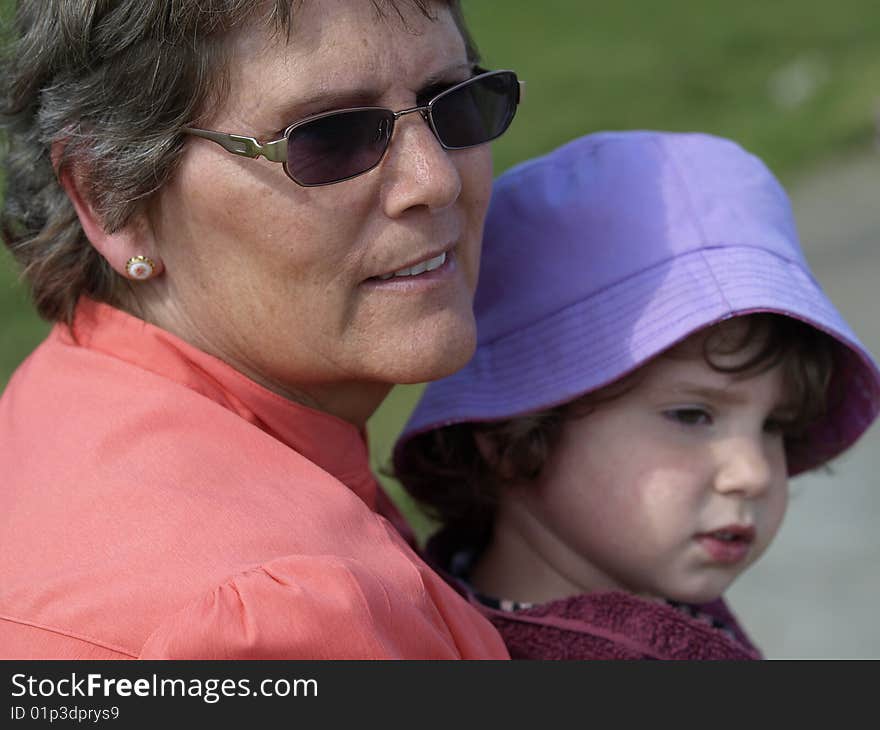 Grandmother And Grandchild.