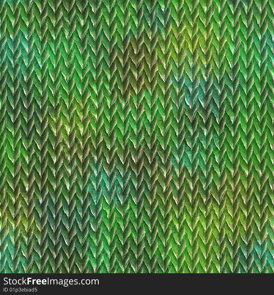 Green leaves background, tiles seamless as a pattern