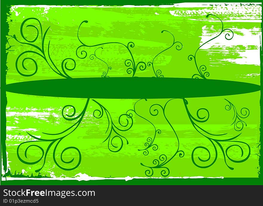 Vector illustration on grunge circle background. Vector illustration on grunge circle background