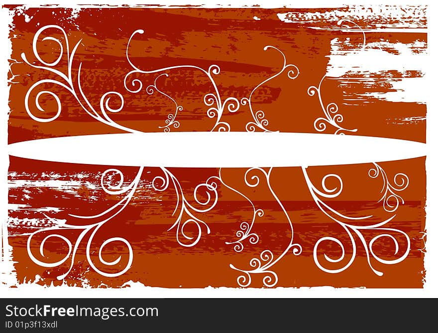 Vector illustration on grunge circle background. Vector illustration on grunge circle background