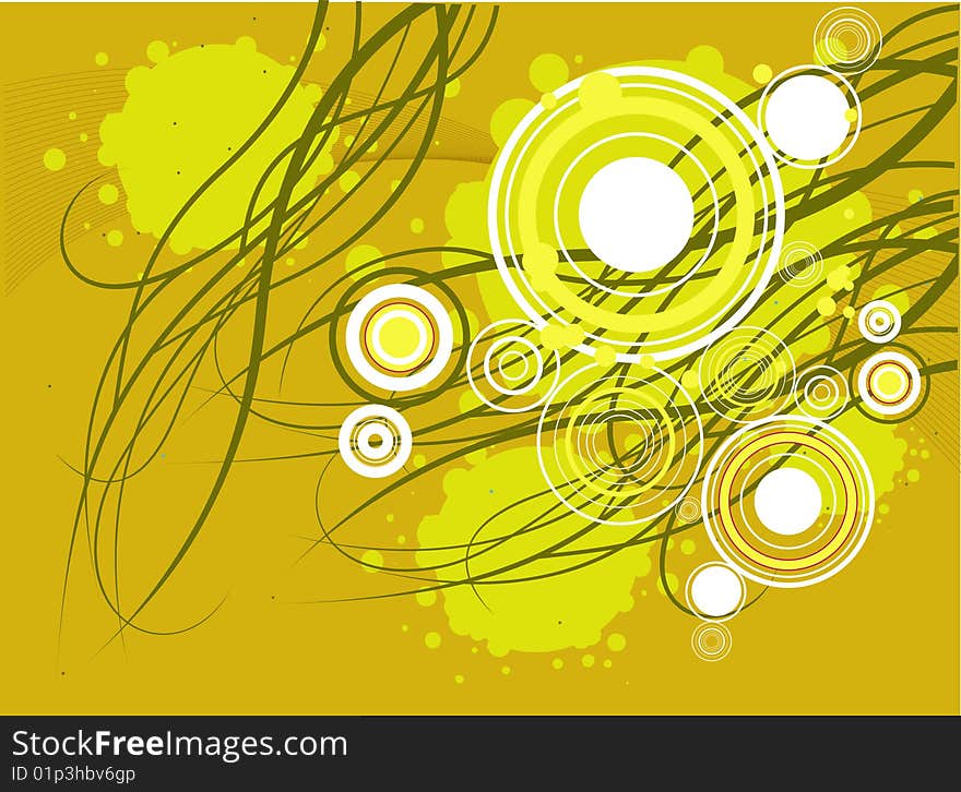 Vector illustration on grunge circle backgraound. Vector illustration on grunge circle backgraound