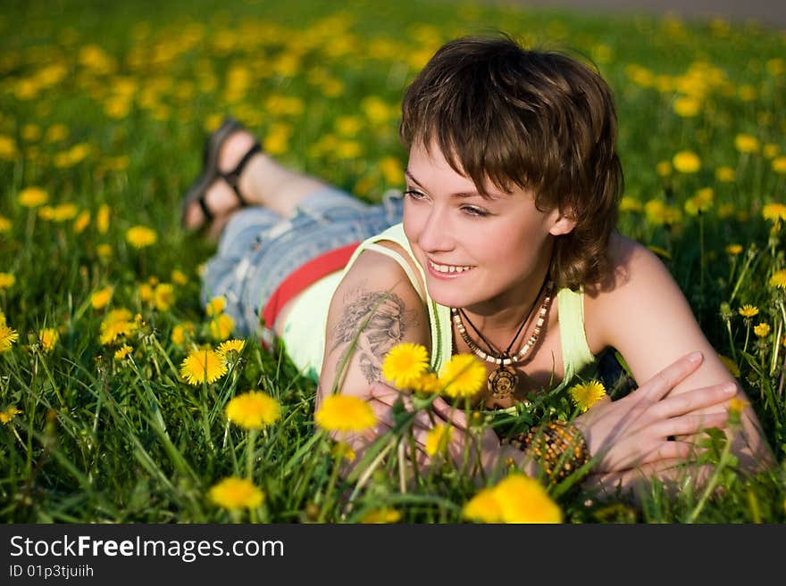 Dandelions glade