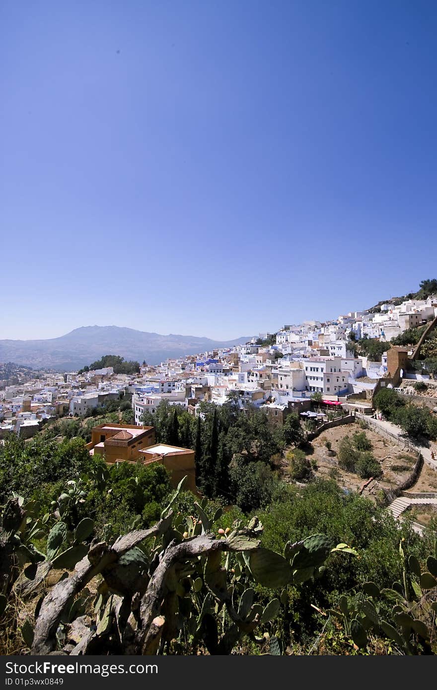 Medina in Morocco in Chechaouen. Only one Blue medina in the world. Medina in Morocco in Chechaouen. Only one Blue medina in the world