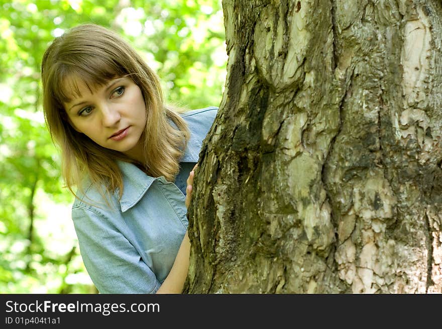 Girl and tree