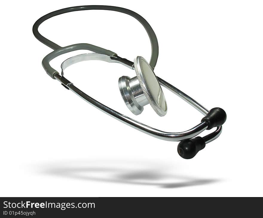 Medical stethoscope with shadow