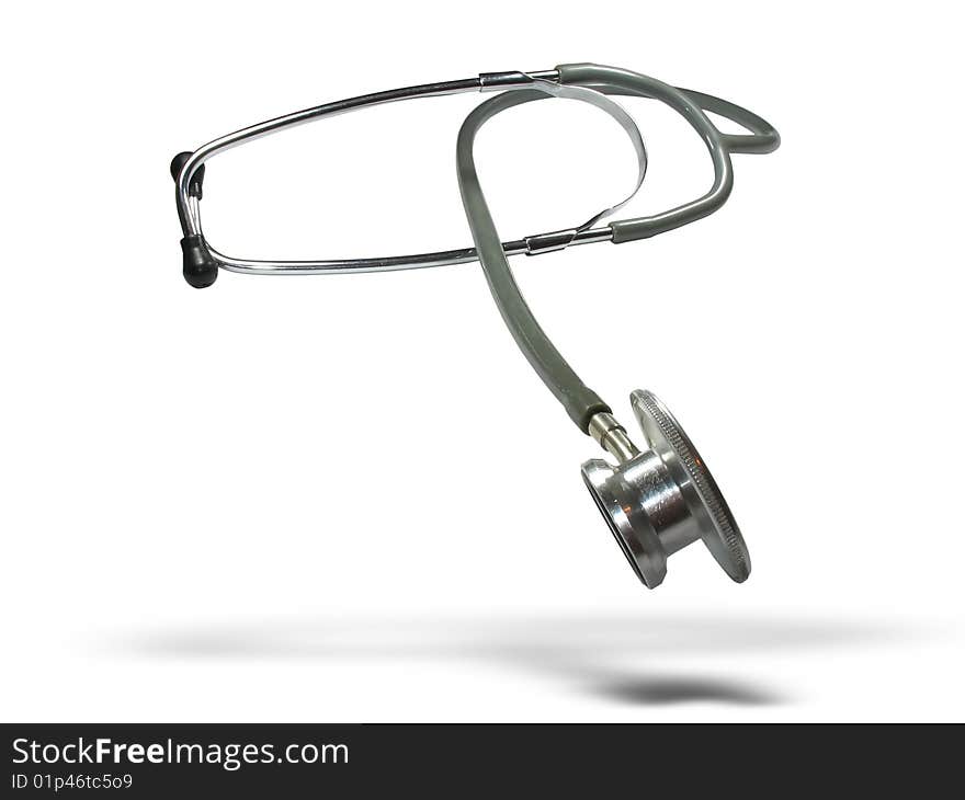 Medical stethoscope with shadow