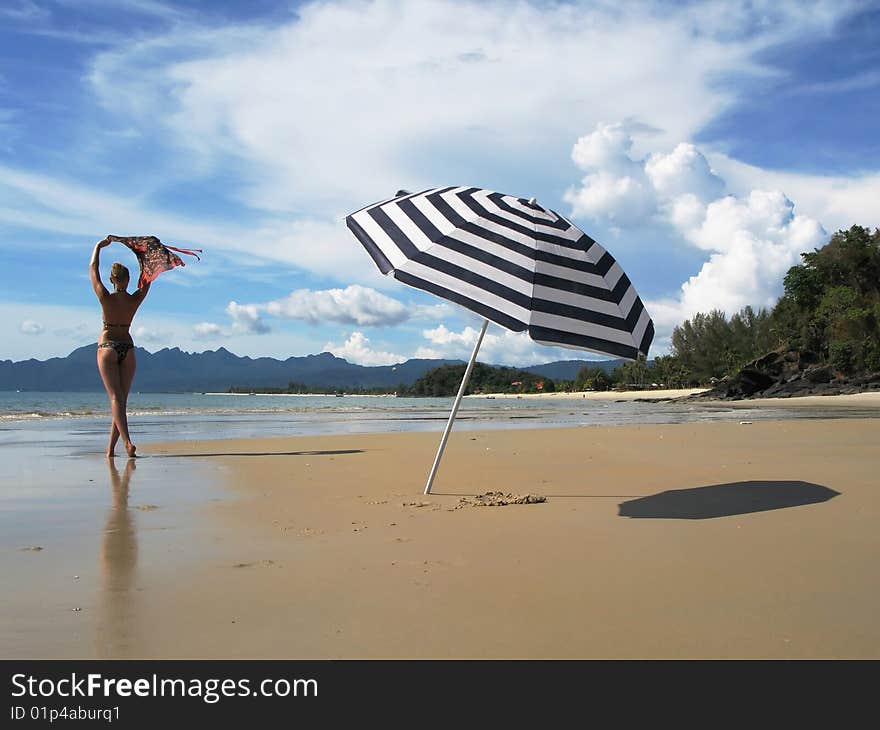 Beach scene